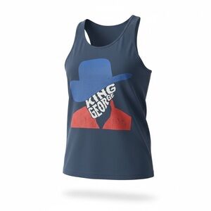 King George (George Straight) Blue tank in small